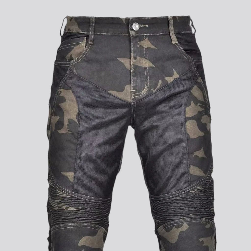 Farbschützende Herren-Motojeans