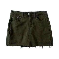 Figurbetonter Mini-Jeans-Skort