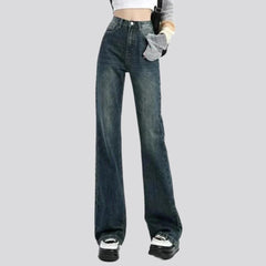 High-waist women street jeans