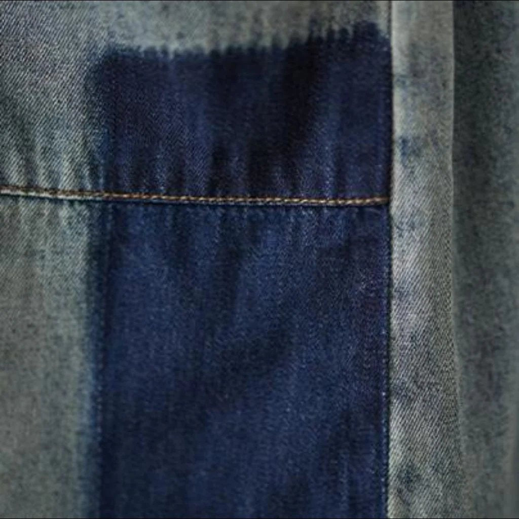 Jeans-Strampler mit Knöpfen und Hosenträgern für Damen