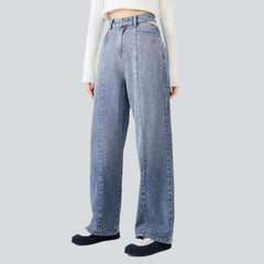 Front seam contrast women jeans