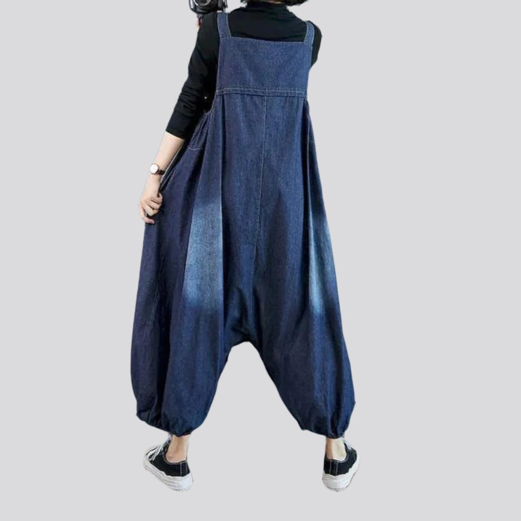 Baggy jean jumpsuit for women