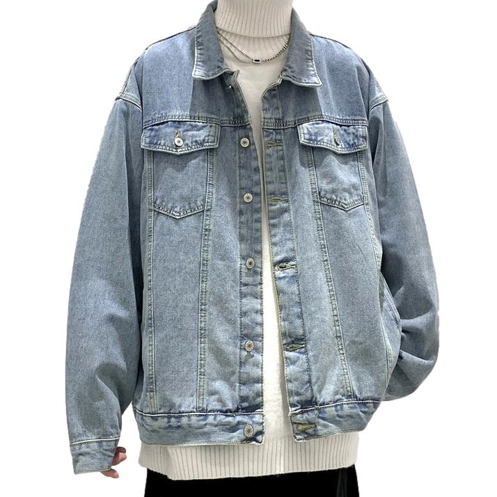 Street-style color denim jacket