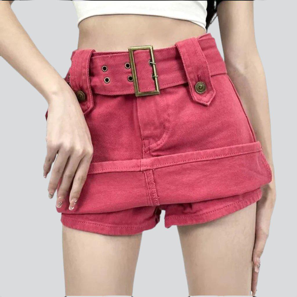 Women denim skirt