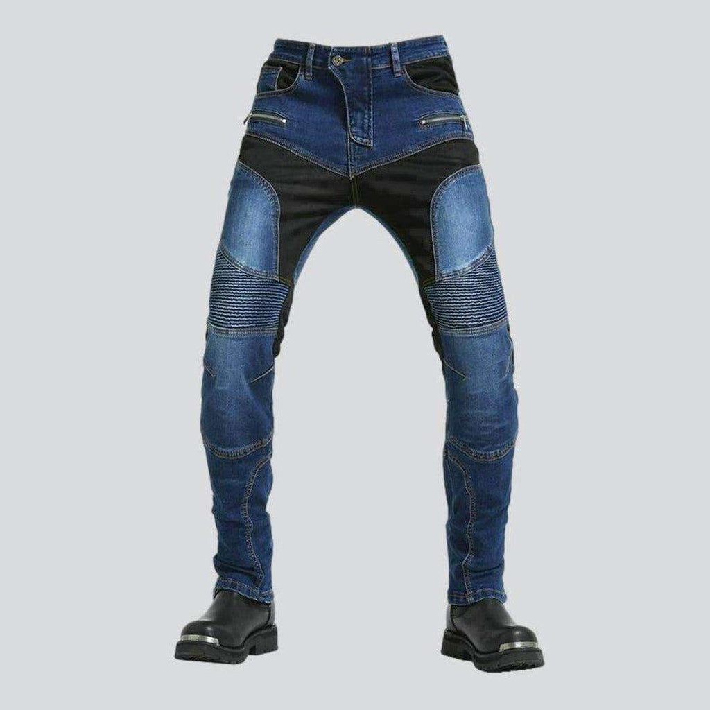 Atmungsaktive Kevlar Herren Bikerjeans