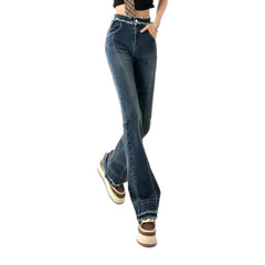 Street women vintage jeans