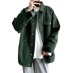 Streetwear Oversized Jeansjacke für Herren