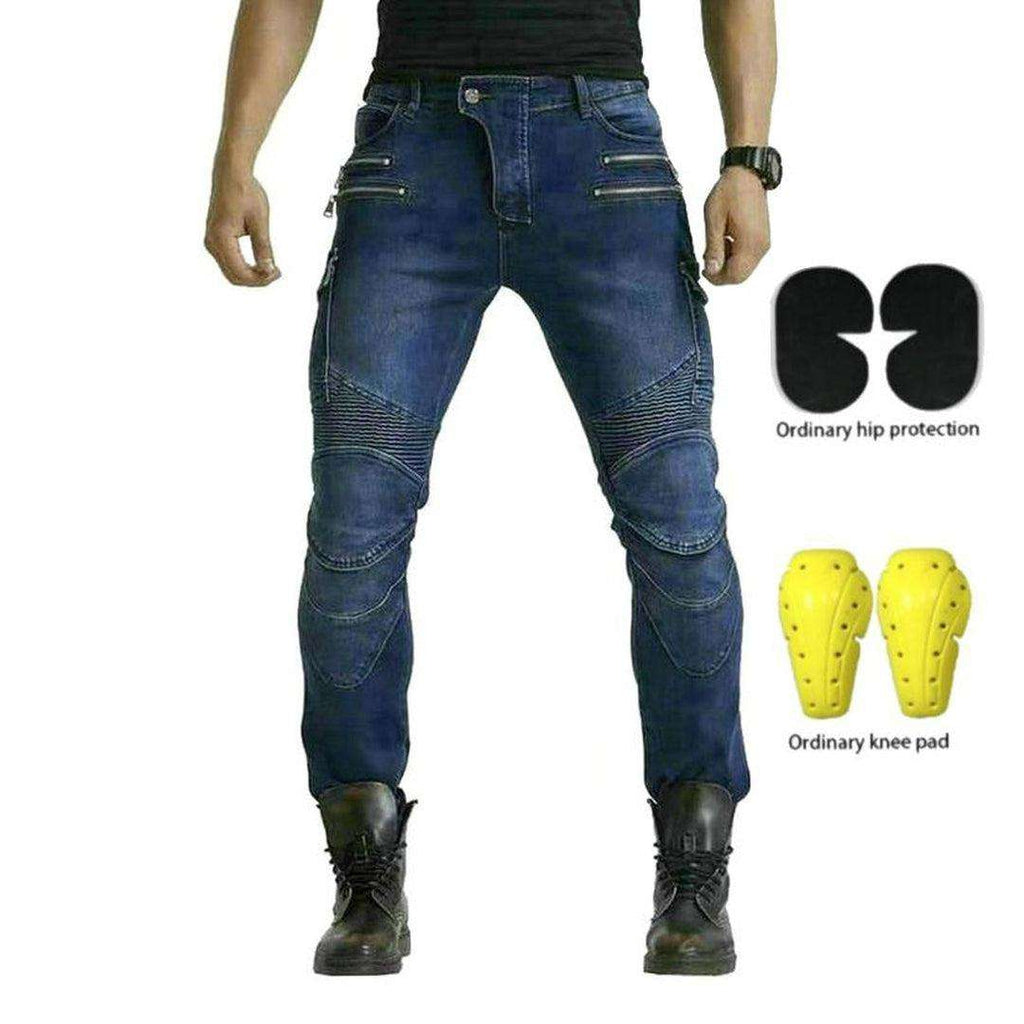 Biker cargo jeans with zippers