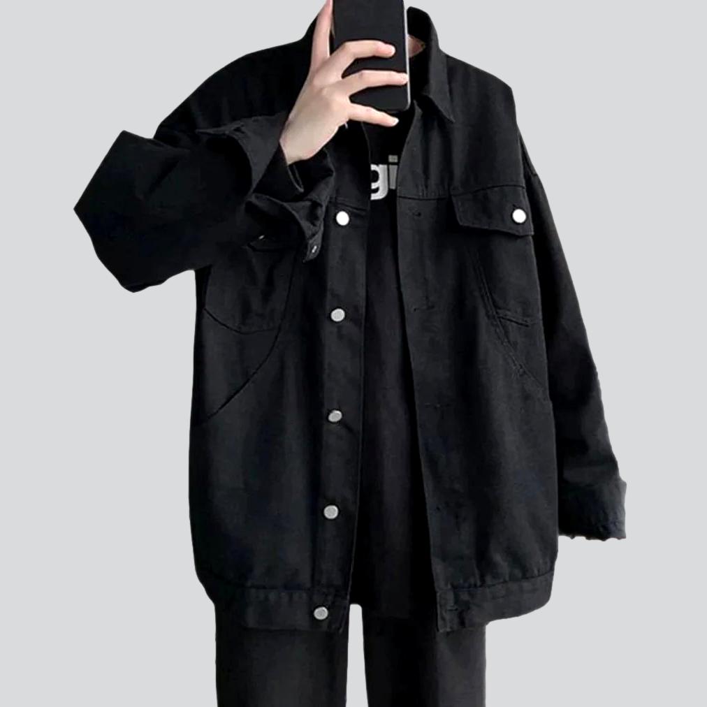 Streetwear Oversized Jeansjacke für Herren