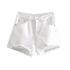 Weite Distressed-Jeansshorts im Streetwear-Stil