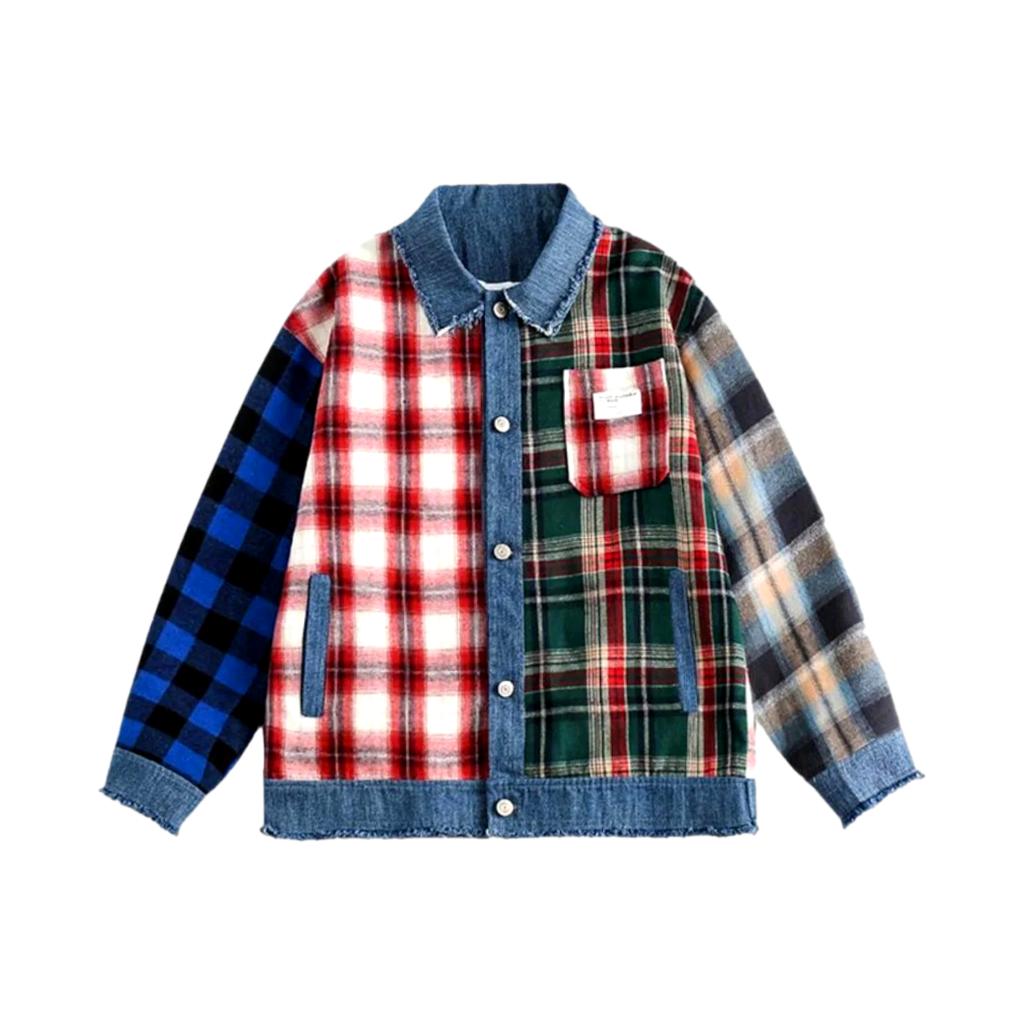 Patchwork women jean jacket