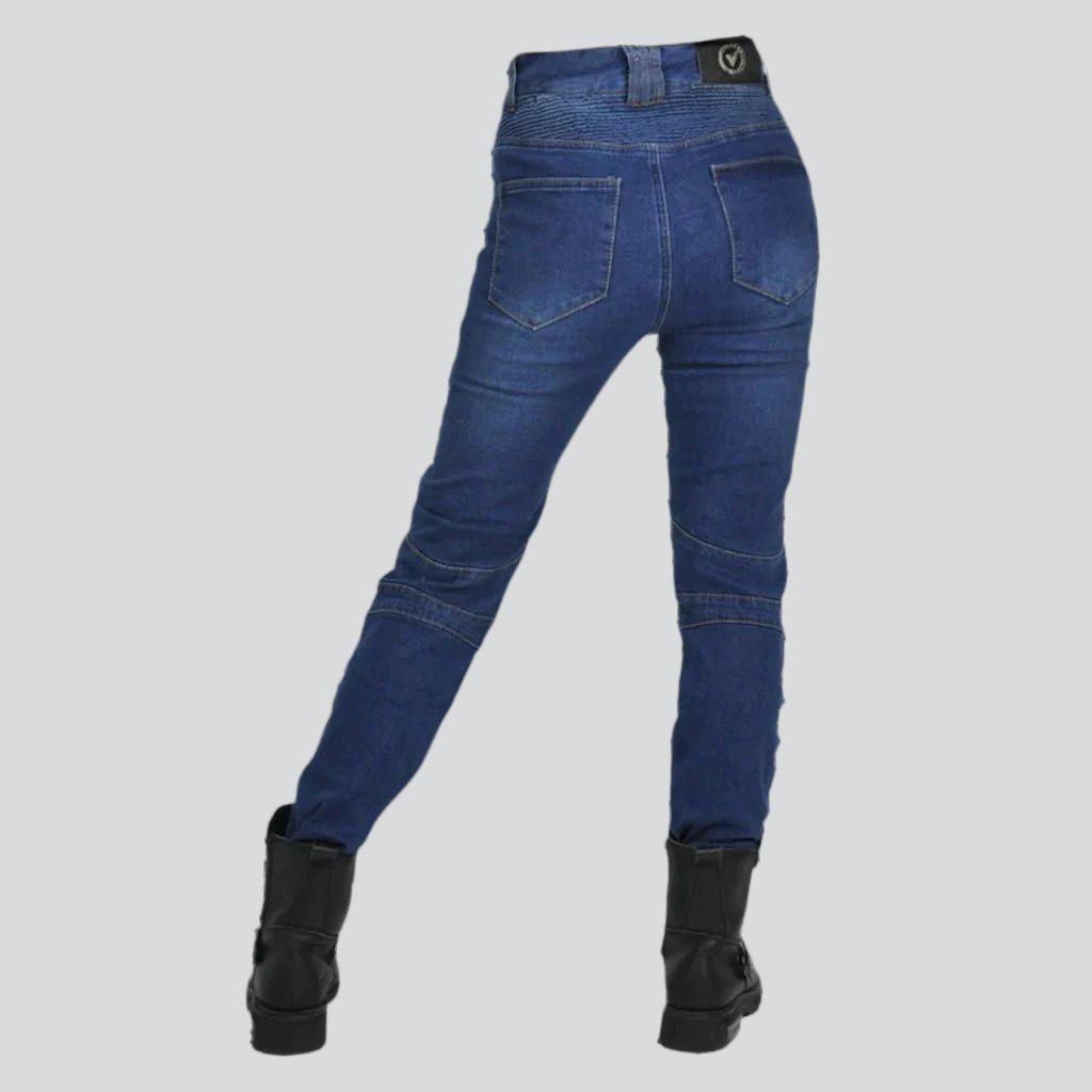 Skinny urban women biker jeans