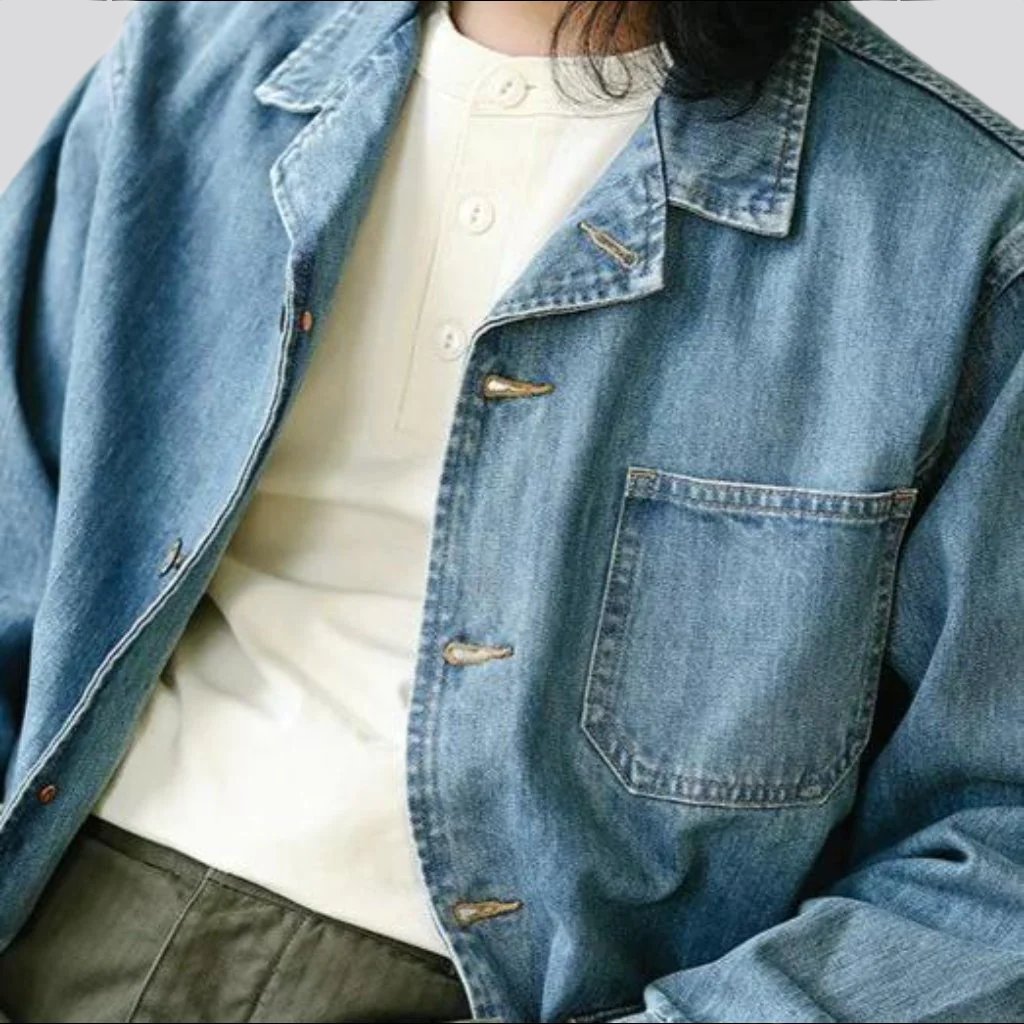 Fashion denim jacket for men