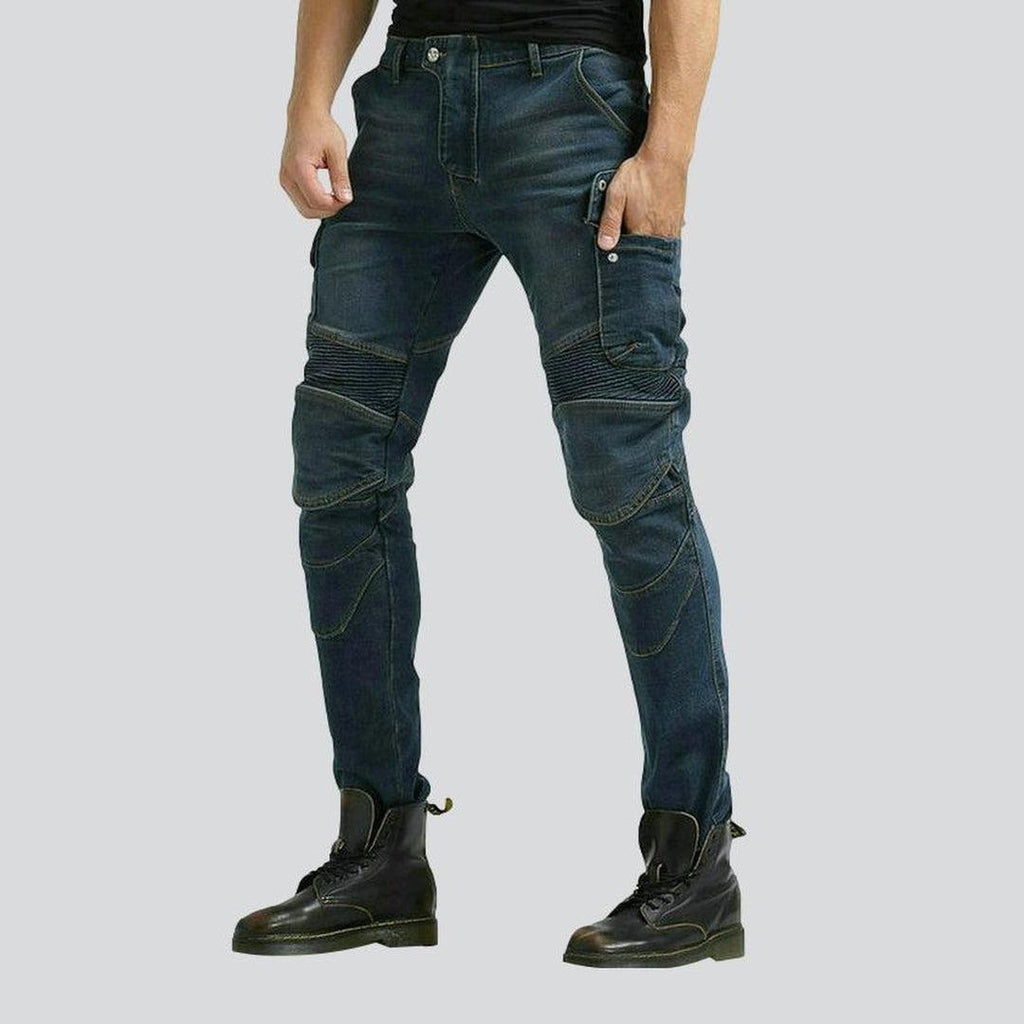 Vintage men biker jeans