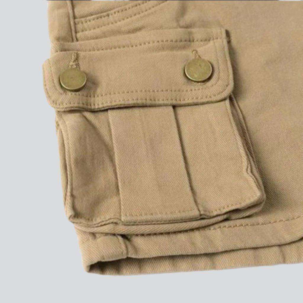 Jeansshorts in Cargo-Farben für Damen