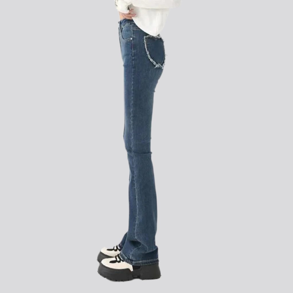 Bootcut Stonewashed Jeans für Damen