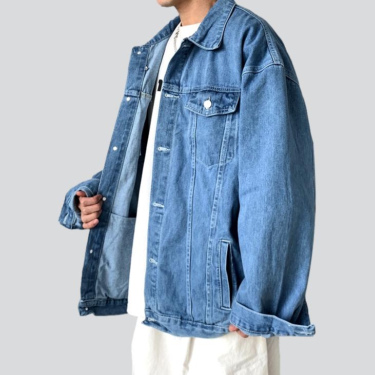 Street men jean jacket