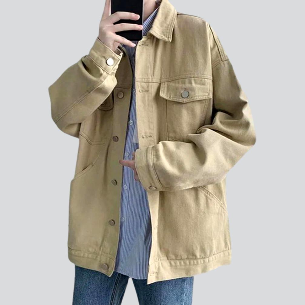 Streetwear oversized men denim jacket