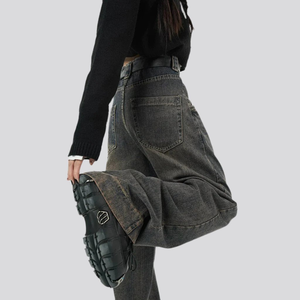 Hip-hop vintage jeans for women