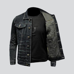 Street men denim jacket