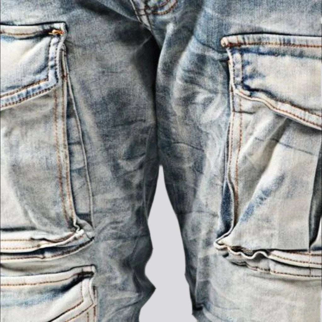 Mid-waist men jeans