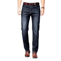 Thin business casual men jeans