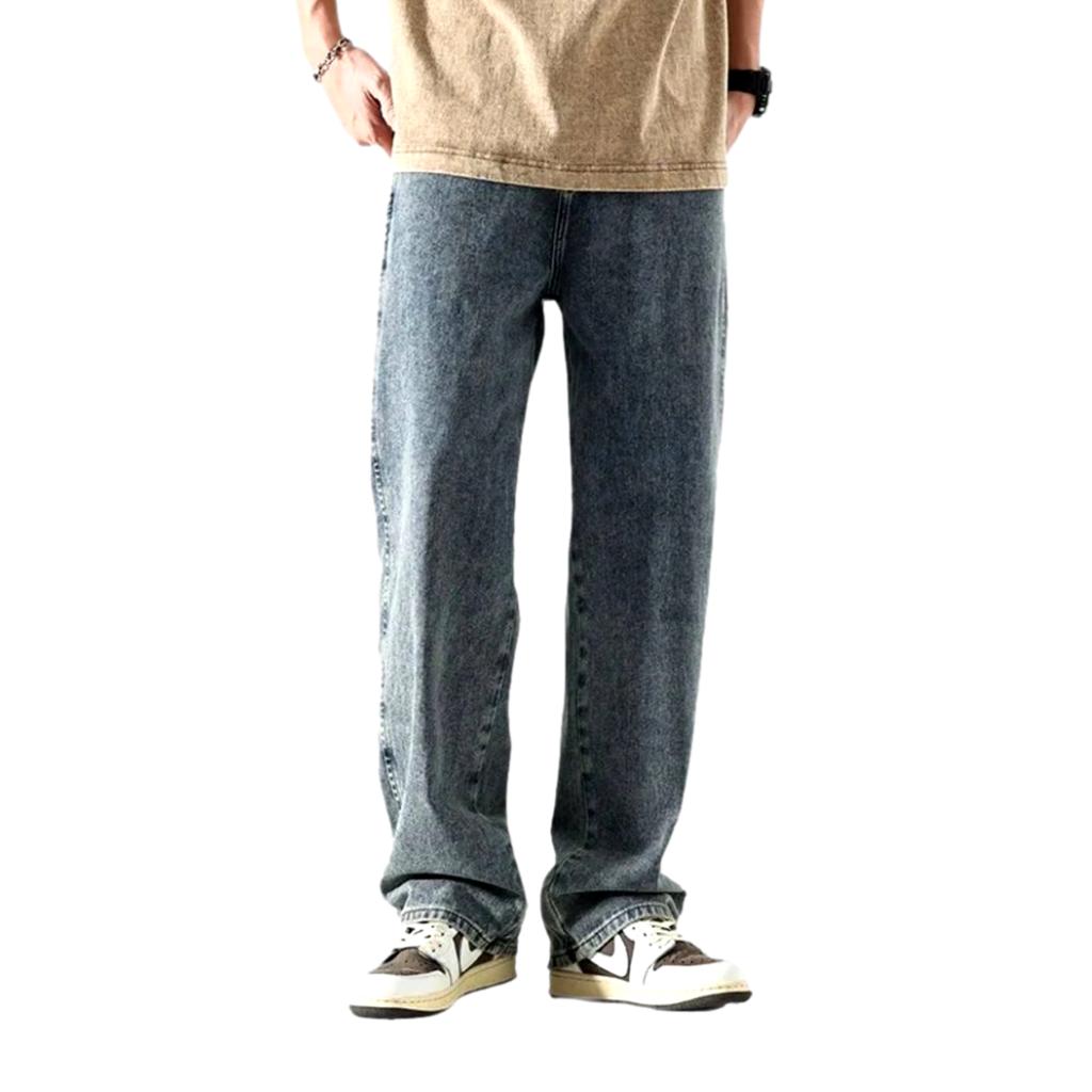 Baggy Herren Stonewashed Jeans