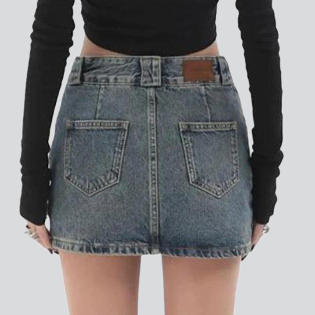 Vintage Mini-Jeansrock