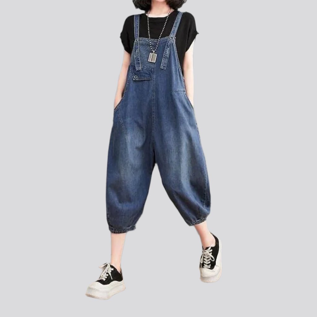 Baggy Denim Jumpsuit für Damen