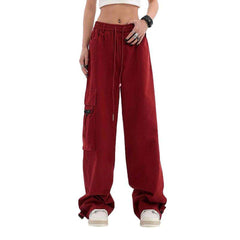 Cargo women baggy denim pants