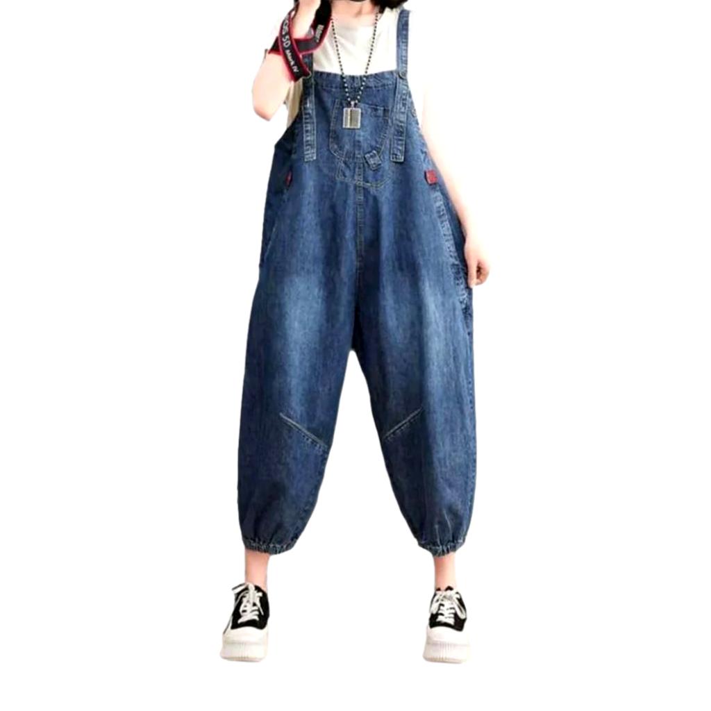 Baggy vintage women jeans jumpsuit