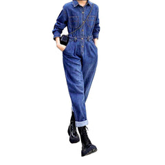 Baggy women denim overall