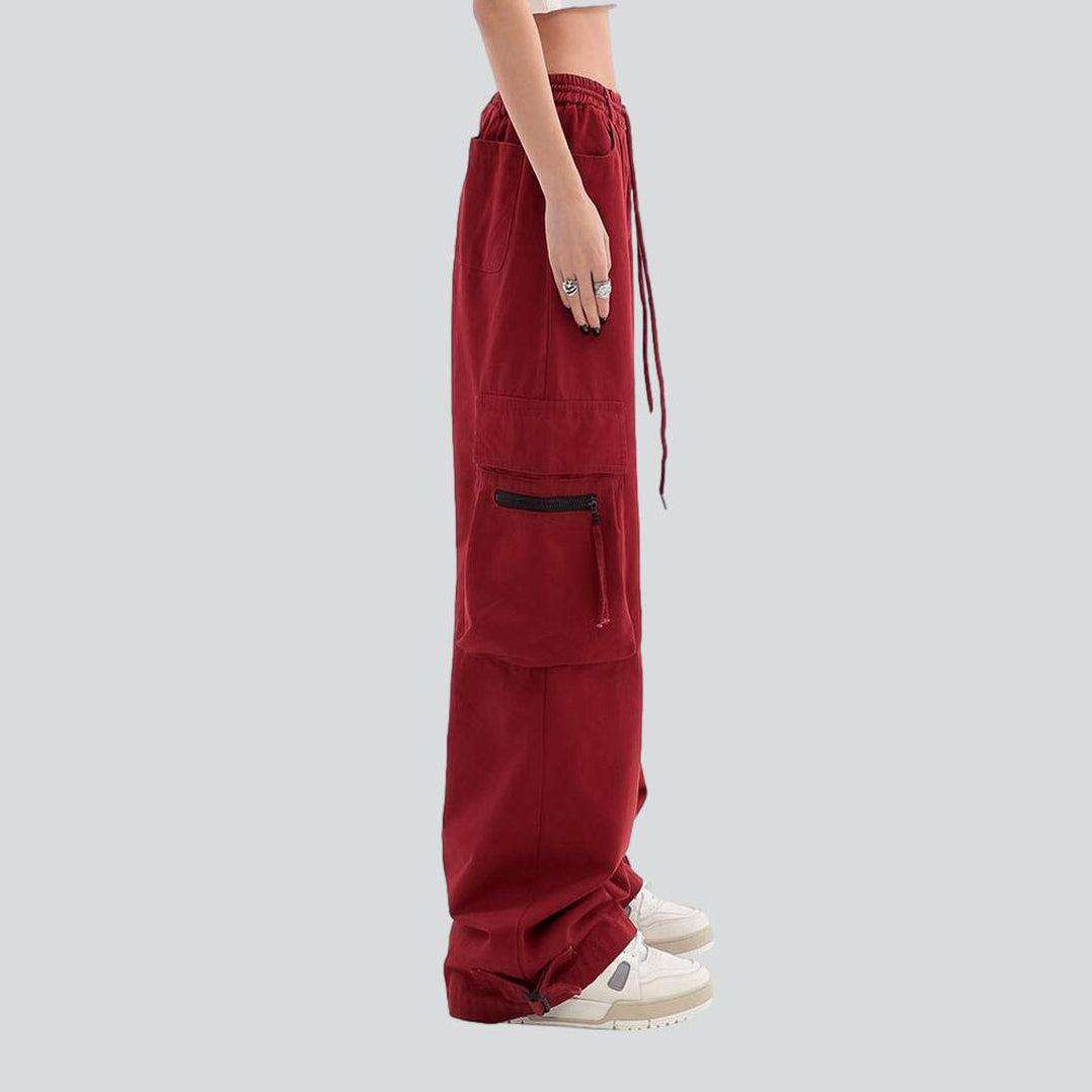 Pantalones vaqueros holgados tipo cargo para mujer