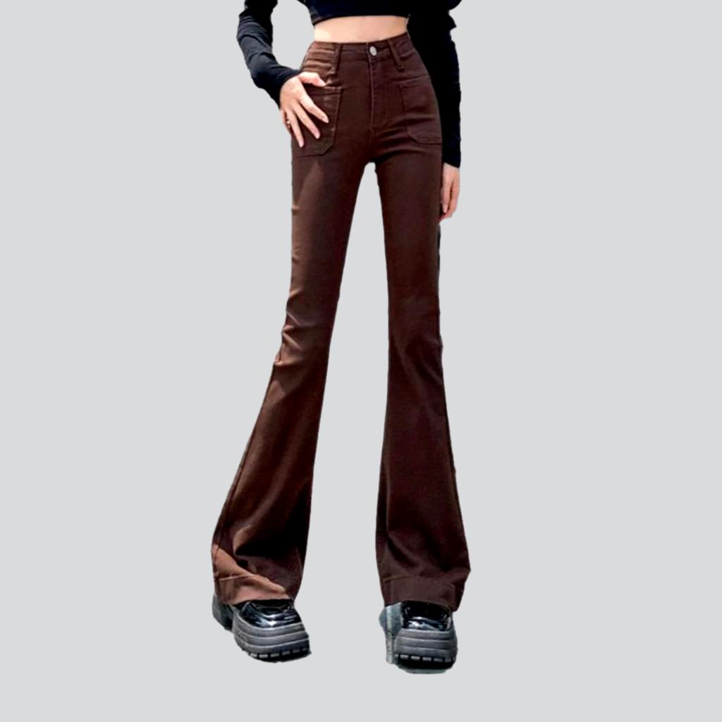 Bootcut Damen High-Waist-Jeans