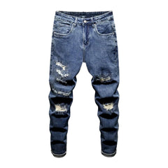 Trendy style distressed men jeans