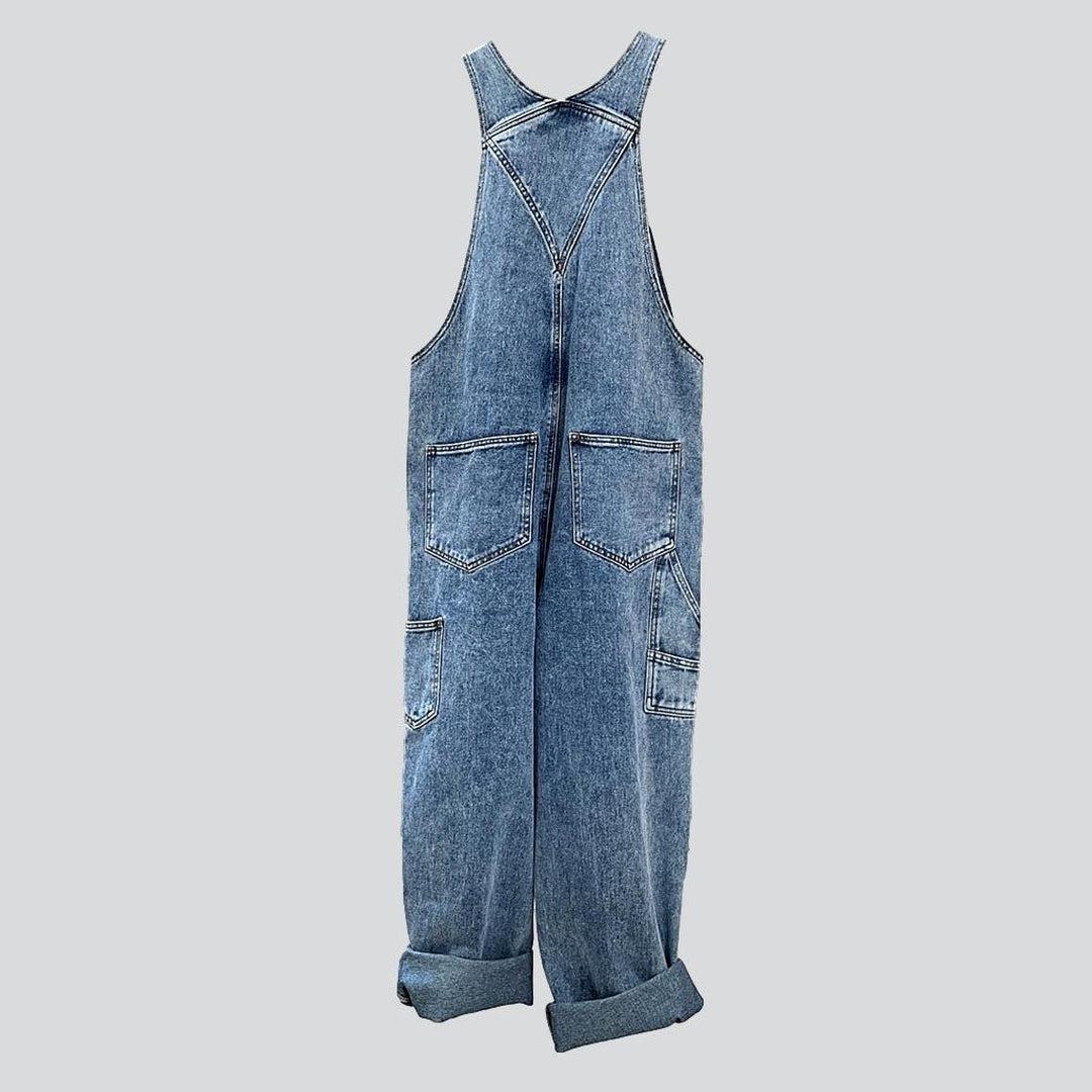 Vintage denim jumpsuit for women