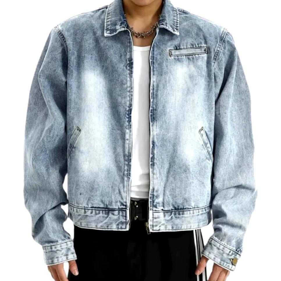 Oversized 90s men denim jacket