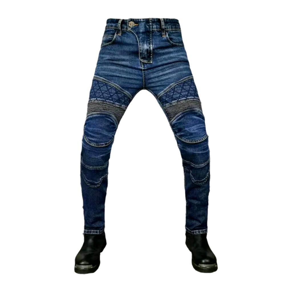 Schlanke Herren Bikerjeans