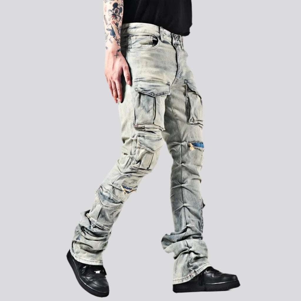 Mid-waist men jeans