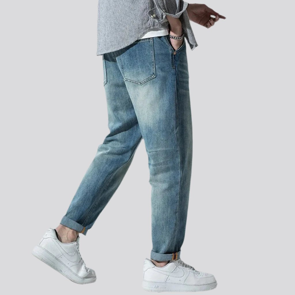 Whiskered men baggy jeans