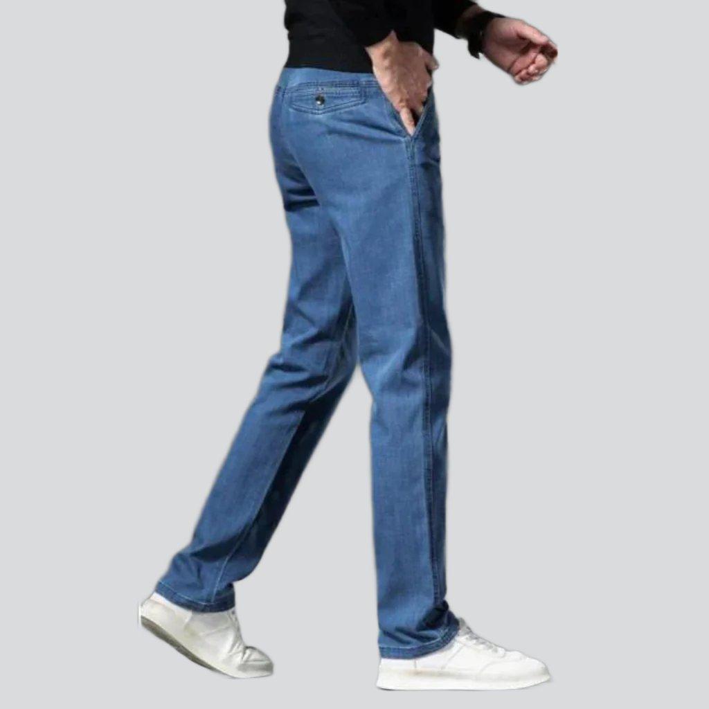 Slim stretch men denim pants