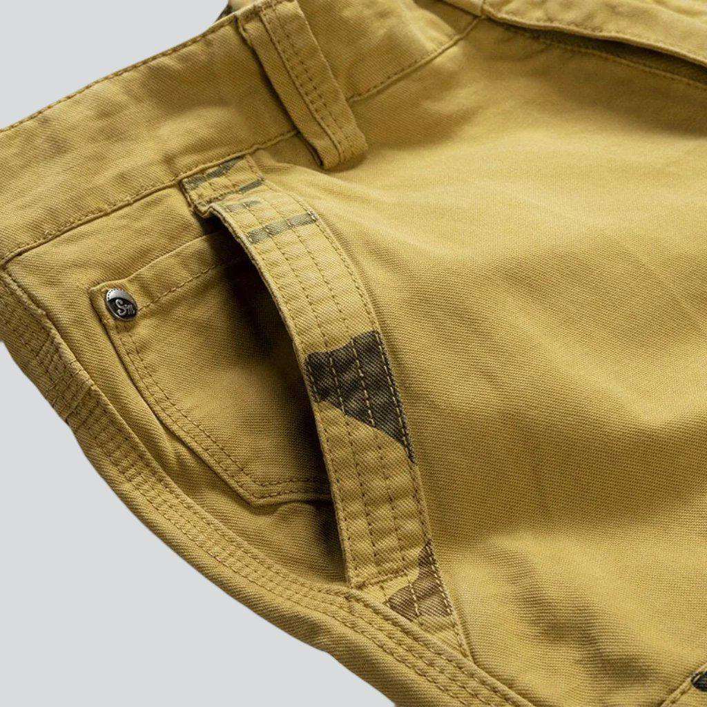 Pantalones cortos vaqueros cargo de camuflaje para hombre