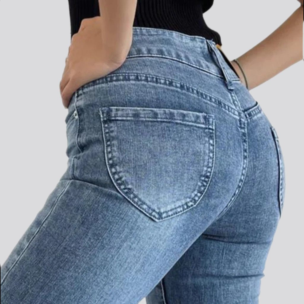 Street Stonewashed Jeans für Damen