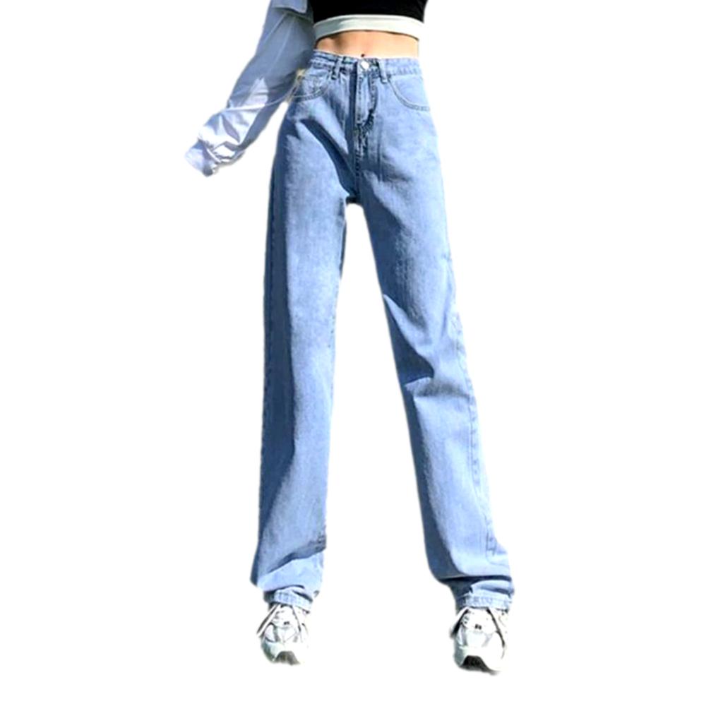 Straight-leg color women jeans