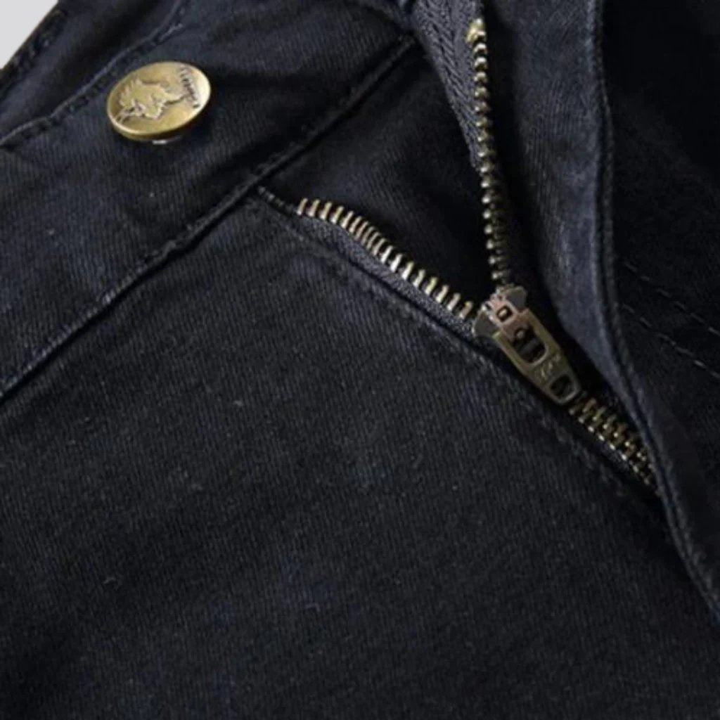 Knieschoner Stonewashed Reitjeans für Herren