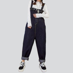 Urban style baggy denim jumpsuit