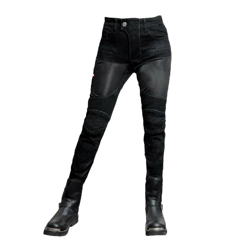 Patchwork Damen Bikerjeans