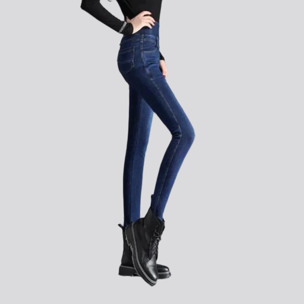 Stonewashed women casual jeans