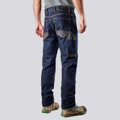 Dark-wash dark wash men work jeans