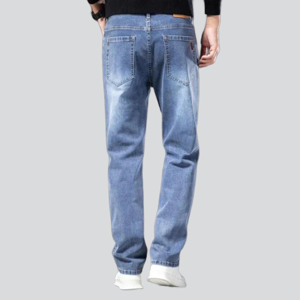 Sanded business casual men jeans